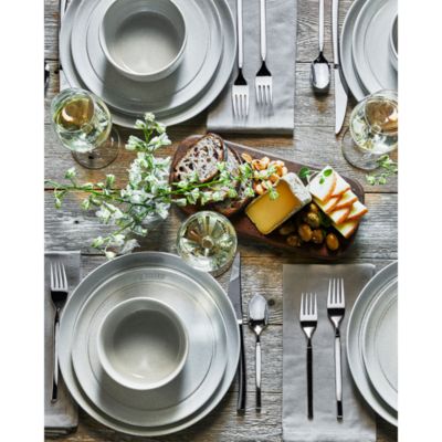 Setting for Four Dinnerware Set, White Truffle, 12 Piece