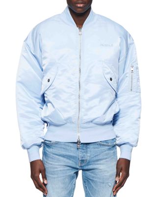 Purple Brand Full Zip Bomber Jacket