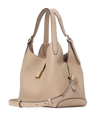 Deco Pebbled Leather Small Crossbody Tote