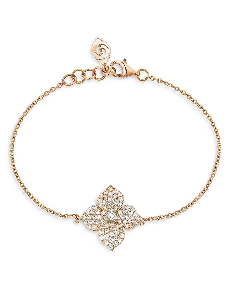 18K Rose Gold Fiore Bracelet with Diamonds, 0.77 tcw