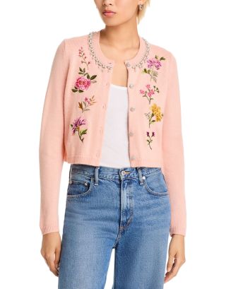 あるぴにすと　45R フラワーCARDIGAN &amp; Josephシルク Floral Knit Cardigan – SAACHI