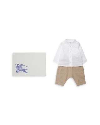 Burberry - Unisex Shirt & Trousers Two Piece Baby Gift Set - Baby