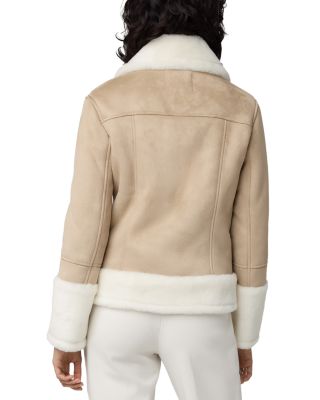 Phoebe Faux Shearling Biker Jacket 