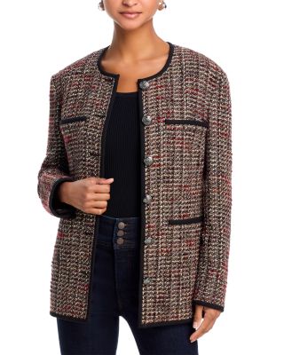 Veronica Beard - Watkins Dickey Tweed Collarless Jacket