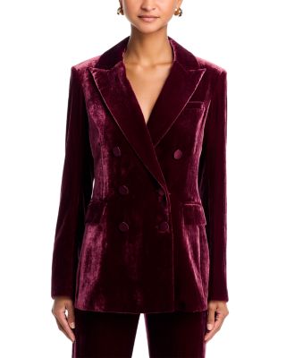 Ellette Dickey Velvet Double Breasted Jacket