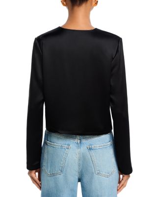 Crewneck Button Front Cardigan