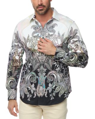 Robert Graham - Kincade Cotton Blend Paisley Classic Fit Button Down Shirt