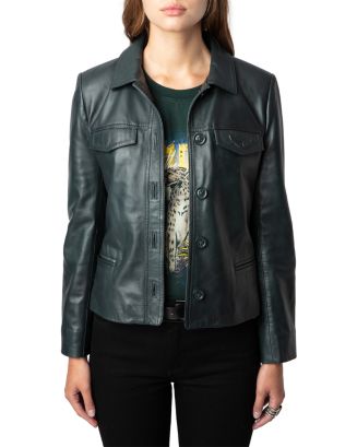 ZADIG＆VOLTAIREラム皮トレンチコート ラムレザー トレンチコート ベージュ サガ イバニェス SAGA