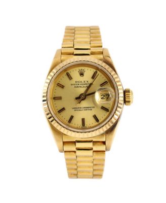 Pre-Owned Rolex - Oyster Perpetual President Datejust Automatic Watch in Gold 26mm