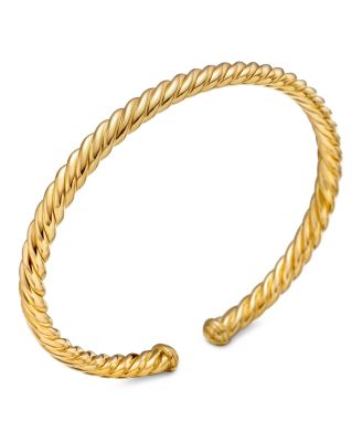 18K Yellow Gold Cablespira&reg; Cuff Bracelet