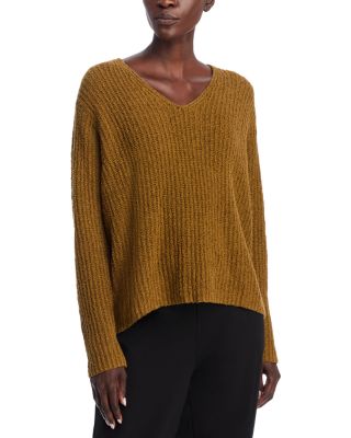 Eileen Fisher - Cotton & Cashmere Blend Textured Sweater