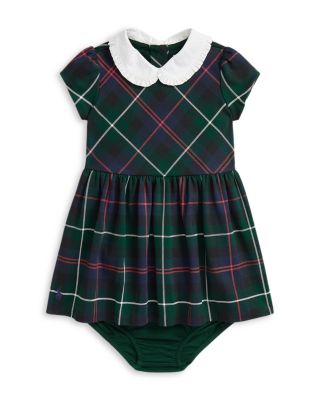 Ralph Lauren - Girls' Plaid Ponte Dress & Bloomer - Baby