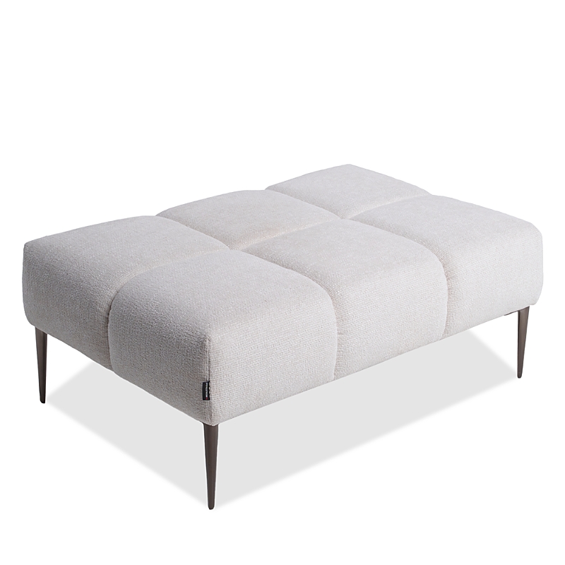 Giuseppe Nicoletti Soprano Rectangle Ottoman In Baobab -taupe