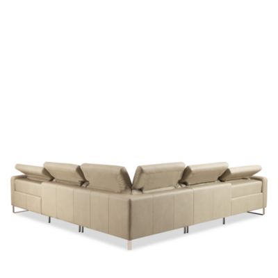 Giada 5-Piece Power Reclining Leather Sectional