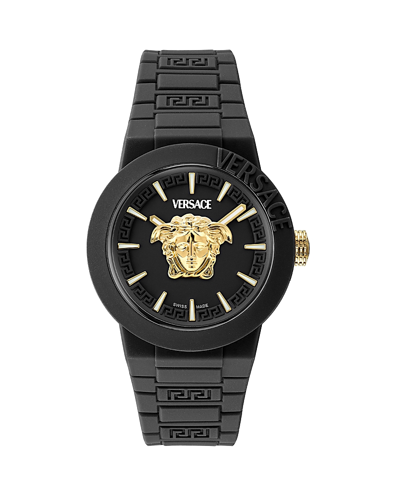Versace V Pop Watch, 43mm In Black