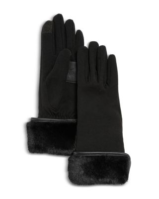 Echo - Comfort Stretch Fold Over Faux Fur Cuff Gloves