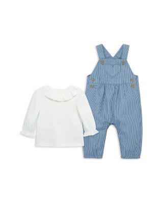 Little Me - Girls' Heart Overall & Ruffled Top Set - Baby