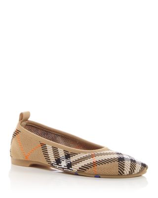 Burberry - Women's Check Knit Baby Ballet Flats