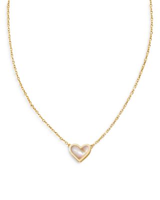 Kendra Scott Drusy Ari Heart Pendant Necklace, 19