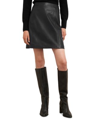 Leather skirt hobbs hotsell