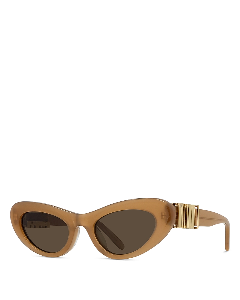 Loewe Slim Brown Oval Sunglasses, 55mm