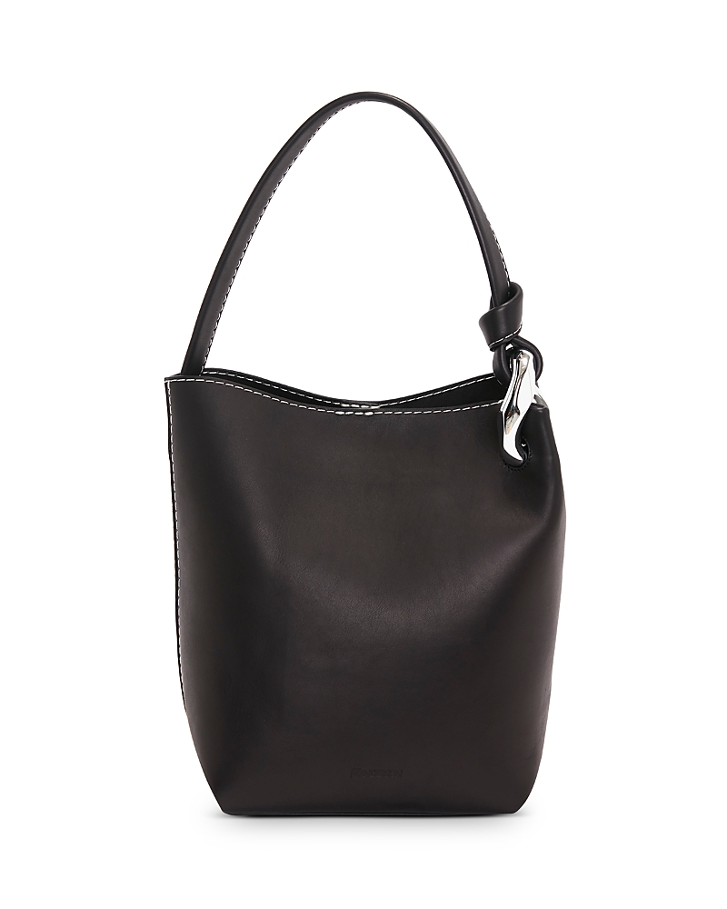 Jw Anderson Black Jwa Corner Bucket Bag In 999 Black