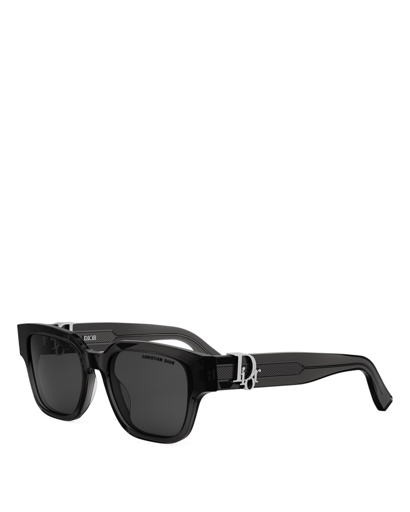 Dior DiorOblique S1I Square Sunglasses, 53mm in Gray/Smoke