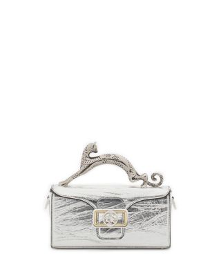 Lanvin - Nano Pencil Cat Bag In Metallic Leather