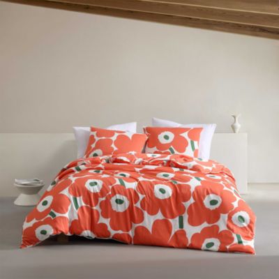 Unikko Cotton Sateen Floral Duvet Cover Set