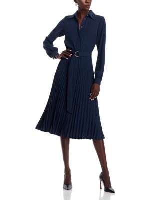 Michael Kors - Pleated Belt Waist Shirtdress