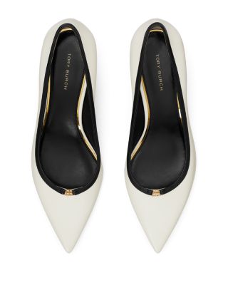 Women's Double T Buckle Kitten Pumps