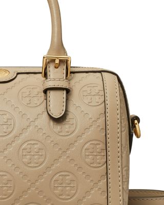 Tory Burch Petite T Monogram Leather Barrel Bag | Bloomingdale's