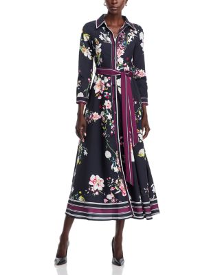 Nancy Yang Floral Print Maxi Dress