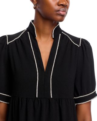 Diamante Band Collar Mini Dress