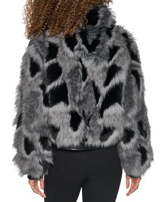 Multicolor Faux Fur Coat