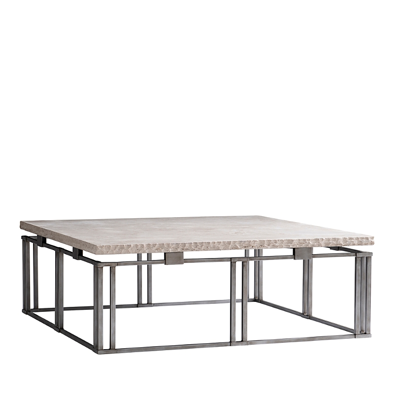 Bernhardt Riverton 40-inch Square Cocktail Table In Gray