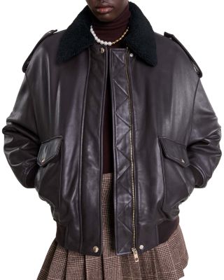 Maje - Blastiya Leather Jacket
