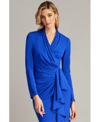 Markum Long-Sleeve Flounce Dress