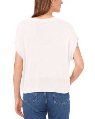 Crewneck Dolman Cap Sleeve Sweater