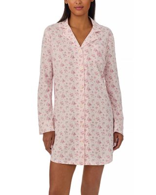 Ralph Lauren - Printed Notch Collar Sleepshirt