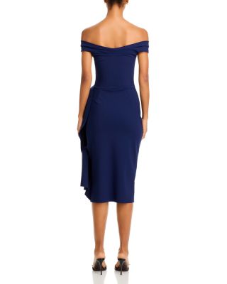 Off-the-Shoulder Cocktail Dress