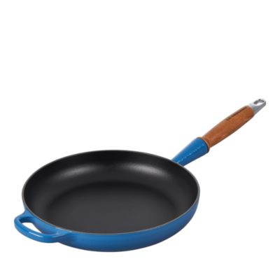 Enameled Cast Iron Alpine Wood Handle Fry Pan, 2.25 Qt