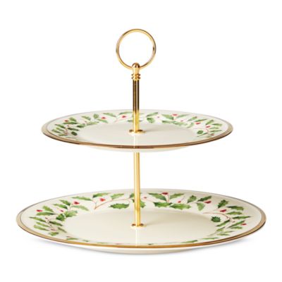 Lenox Holiday 2 Tiered Server