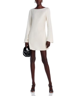 Ennis Satin Bell Sleeve Mini Dress