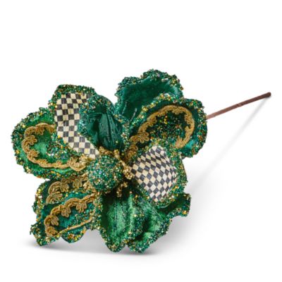 Mackenzie-Childs Emerald Luxe Magnolia Stem