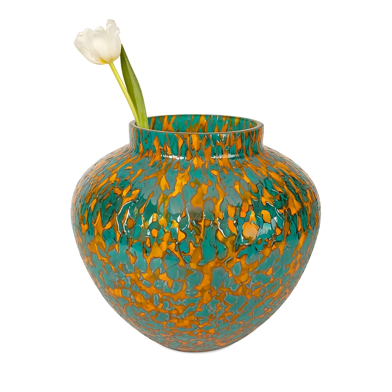 Stories Of Italy Olla Vase, Large In Mustard