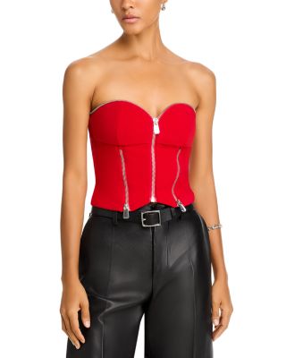 PINKO Zip Front Sweetheart Bustier Exclusive Bloomingdale s