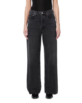 AGOLDE - Dame High Rise Wide Leg No Cuff Jeans in Hitch