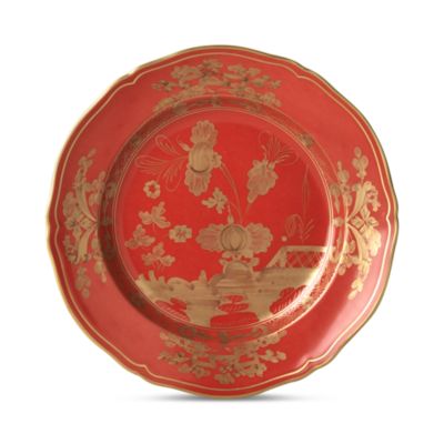 Ginori 1735 Oriente Italiano Gold Flat Dessert Plate