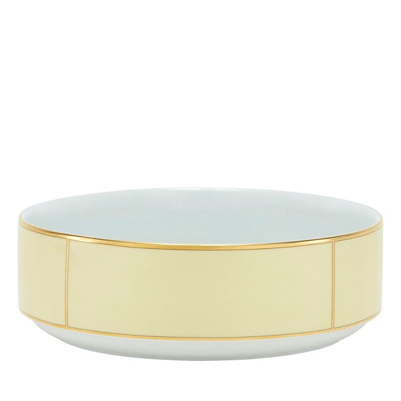 Ginori 1735 Porcelain Colonna Diva Giallo Salad Bowl In Giallo
